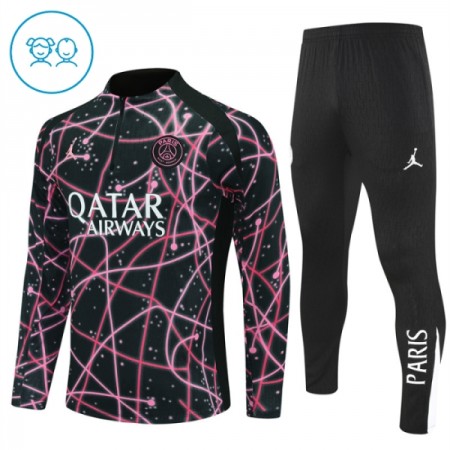 Barn Paris Saint-Germain Trainings Sweatshirt Kvarts-Dragkedja 2025-26 Svart Barn Paris Saint-Germain Trainings Sweatshirt Kvarts-Dragkedja 2025-26 Svart